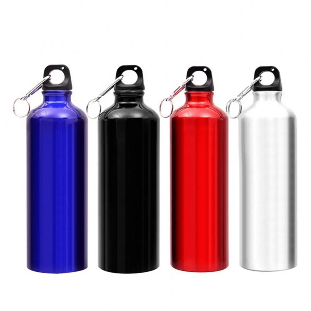 Bottiglie sportive da 750ml bottiglia d'acqua per bicicletta sportiva da campeggio in alluminio a prova di perdite bicchieri isolati a freddo caldo