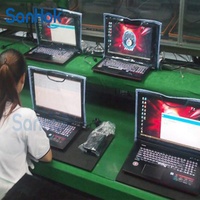 Garis perakitan komputer semi-otomatis untuk produksi Laptop/PC Desktop