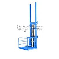 Plateforme élévatrice hydraulique fixe à rail pour entrepôts, élévateur de marchandises électrique, grue de levage