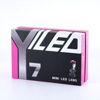 Vente en gros d'usine, phare LED H4, lentille de projecteur LED H4, double lumière, 50W
