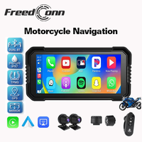Écran GPS portable pour moto, étanche IP67, 6,25 pouces, écran HD IPS, navigation GPS, Android Auto sans fil, CarPlay sans fil