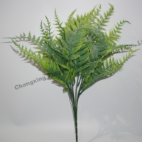 Vente en gros de plantes décoratives feuilles artificielles de fougère verte pour décoration intérieure de bureau et de jardin