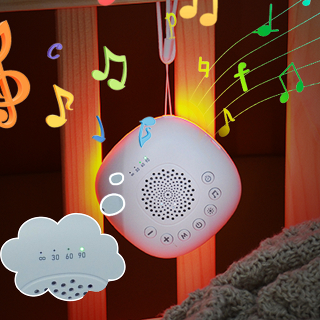 Wholesale Nature Soothing Sound Machine With LED Colorful Light White Noise Sound Machine