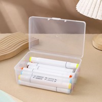 GREENSIDE Ins No Print Style Pure White Flip Storage Box Carte Main Compte Matériel Anti-poussière Bureau Papeterie Classement