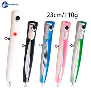 <span class=keywords><strong>Leurre</strong></span> en bois fait à la main Topwater GT appât Woodend Popper pour la pêche à la traîne en eau salée attire le sandre brochet dorade appât de pêche au gros gibier - Product Image 5