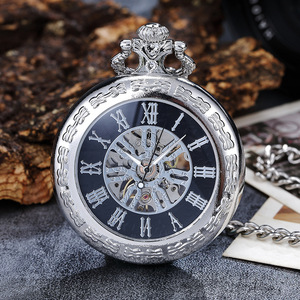 Reloj de Bolsillo Japonés Coreano de <span class=keywords><strong>Anime</strong></span>, Superventas, 16 Noches Sakuya, Retro, Mecánico, Esfera Romana Hueca, 50 mm, con Puntero - Product Image 4