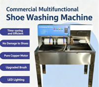 Machine à laver les chaussures de sport à haute efficacité, machine industrielle de lavage de chaussures
