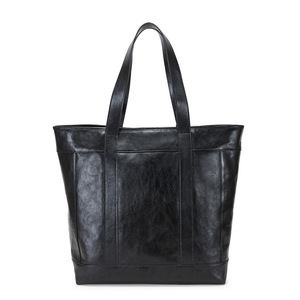 Sac à bandoulière en cuir véritable pour homme Dujiang 37x16x39cm Grande capacité Sac de voyage d'affaires Noir - Product Image 5
