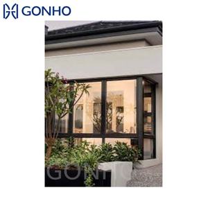 GONHO Horizontal deslizante doble acristalamiento de acero inoxidable mosquitera marco abridor Manual <span class=keywords><strong>precio</strong></span> Filipinas puertas <span class=keywords><strong>ventanas</strong></span> deslizantes - Product Image 5