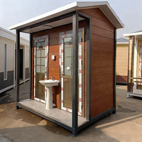 Toilettes et douches mobiles écologiques de haute qualité, structure en acier moderne, fabrication directe d'usine, pour usage public en extérieur, parc, zone rurale