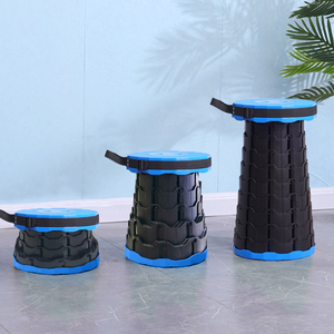 Upgraded Collapsible Stool Bench Adult Portable Retractable 600lbs Telescopic Foldable Camping Stool For Outdoor Fishing Hiking