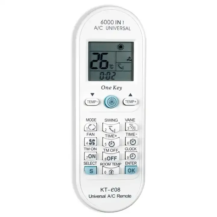 Air Conditioner Universal Remote Control KT-E08 6000 in 1 One Key Series Universal AC Conditioning