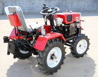 Traktor Mini 15hp 18hp Traktor Kompak Pabrik Traktor Roda Empat Rotary Tiller Garansi 1 Tahun untuk Pertanian Skala Kecil