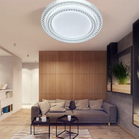 Utilisation d'hôtel ronde de plafonniers de luxe de LED de conception en cristal élégante et brillante