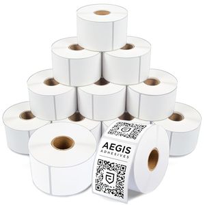 Impression de données variables personnalisées, étiquettes de code-barres avec numéro de série, autocollants adhésifs séquentiels, étiquettes carrées avec codes QR thermiques - Product Image 1