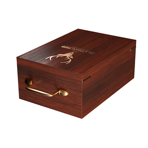Custom Luxury Whisky Box Wine Bottle liquor Collection Box display Wooden Wine Box With velvet interior Wine Gift Packaging