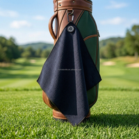 Serviette de golf magnétique avec logo personnalisé, serviette de golf en microfibre ultra-absorbante de qualité supérieure avec aimant pour chariots de golf ou clubs
