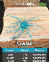 NOUVEAU Leurre souple artificiel réaliste en TPE, type Urène de mer flottante, vers souple, insecte, pour la pêche au Zander, 6.5cm 8.5cm 10cm