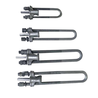 Pince à cale de fixation en aluminium, lot de 2 pièces, pince UT ajustable, pour fixer au dessus de ligne électrique, accessoires