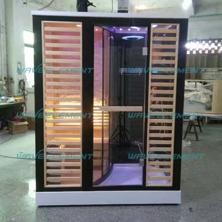 sauna and steam combined room/ wooden sauna steam room/ mini steam sauna room