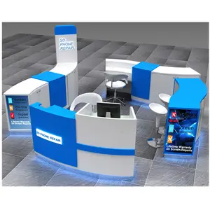 Shopping Mall Cell Phone Repair Kiosk for Cell-phone Repair Counter Design | Phone Accessories Display Stand for Suppliers