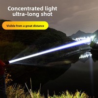 Lampe torche LED multifonctionnelle zoomable pour l'extérieur, autonomie ultra-longue, longue portée, étanche, en alliage d'aluminium