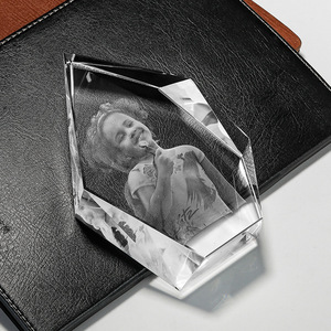 Marco de Fotos de <span class=keywords><strong>Cristal</strong></span> 3D Más Vendido - Premio de <span class=keywords><strong>Cristal</strong></span> con Borde Biselado, Ideal para Bodas, Graduaciones o Reconocimiento Empresarial - Product Image 4