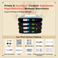 Cartouche d'encre à colorant compatible WisePrint VIP Memjet pour imprimante d'étiquettes couleur VP500 VP-500 VP 500 VP550 VP-550 VP 550, 200 ml