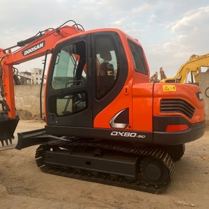 รถขุดขนาดเล็ก Doosan แท้ มือสอง รุ่น Dx80 พร้อมหัวหนีบ คุณภาพสูง รถขุดมือสองจากเกาหลี ขนาด 8 ตัน ยี่ห้อ Doosan - Product Image 1