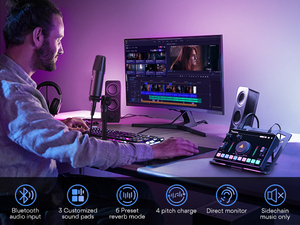 Bộ Trộn Giao Diện Âm Thanh MAONO, Thẻ Âm Thanh Giao Diện Âm Thanh Chuyên Nghiệp, Theo Dõi Phòng Thu, Phát Trực Tiếp - Product Image 4