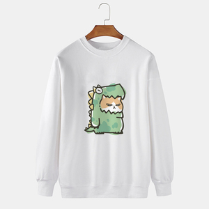 เสื้อสเวตเชิ้ตแขนยาวผู้ชาย ผ้าฝ้าย ทรงหลวม ปักลายตามสั่ง พิมพ์ลาย ราคาขายส่งสำหรับฤดูหนาว รับผลิตแบบ OEM - Product Image 1