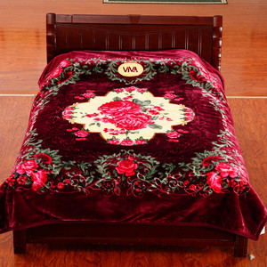 Vente en gros Couverture coréenne de luxe 100% polyester à tricoter longue peluche douce et portable pour la maison et l'hôtel quatre saisons - Product Image 5