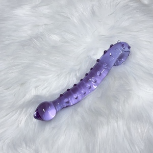 Paars Glas Anale Plug Schattige Glazen Anale Dildo 'S Voor Vrouwen Glas G-Spot Stimulatie Seksspeeltje - Product Image 2