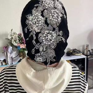 Solid color modal ethnic hat for women, sports cap, cotton headscarf, scarf hat, Muslim headscarf - Product Image 4