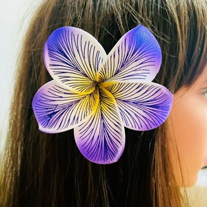 Feather Plumeria Foam Flower Stem Ear Pick <strong>Floral</strong> <strong>Hair</strong> <strong>Accessories</strong> Artificial Island Tiara Polynesian Hibiscus Tiara Hakus - Product Image 6