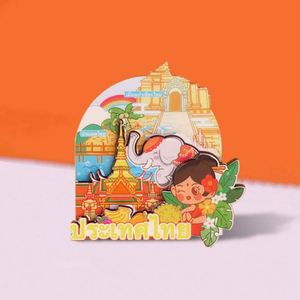 Custom Wooden Fridge Magnets Promotional Wood Fridge Magnet Souvenir Gift Wood Magnet Fridge Tourism Souvenirs - Product Image 5