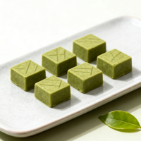 Mini chocolat cru au matcha, chocolat vert de style japonais, boîte cadeau personnalisée