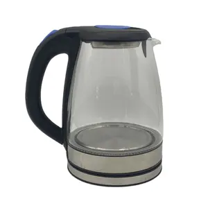 Factory direct sale Electric Glass Kettle Hot Water Fast Boiling 1.6L 2L Glass Kettle prevent boil-dry