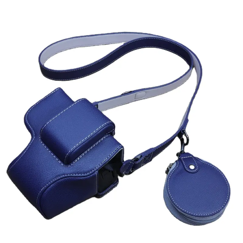 (Deluxe Edition)PU Leather Camera Case Protector Pouch Bag Caso compatível para canon EOSR50 r50 18-45mm lens styles case