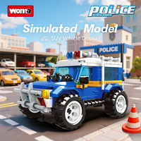 Ensemble de construction de voitures Woma Factory, véhicule, voiture de police, jouet de construction pour garçon, blocs de construction pour OEM ODM personnalisés (15066)