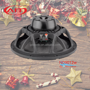 Haut-parleur de graves ND9012w UKM à cône en papier de 12 pouces, 800 W, bobine vocale de 3 pouces, aimant en néodyme, pour systèmes de basses compacts à ligne acoustique - Product Image 1