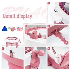 Machine à tricoter DIY 48 aiguilles à cylindre étoilé pour enfants, fournitures de couture avec jouets en laine - Product Image 3