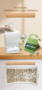 Produits phares : Pièges anti-<span class=keywords><strong>mites</strong></span> <span class=keywords><strong>de</strong></span> qualité supérieure, doublement efficaces, non toxiques et puissants, avec phéromones pour placards et tapis - Product Image 4