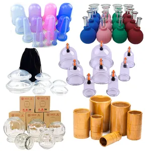 1000 Y3 Mix 4.1Cm Hijama Cupping Cupping Cups Set Vacuüm Blikjes Hijama Cupping Therapie Set Massage Zuignap Kit Groothandel Cupping
