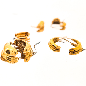 EManco-<span class=keywords><strong>Pendientes</strong></span> <span class=keywords><strong>de</strong></span> aro gruesos para mujer, aretes sencillos, <span class=keywords><strong>de</strong></span> acero dorado, joyería <span class=keywords><strong>de</strong></span> moda, <span class=keywords><strong>de</strong></span> acero inoxidable, redondos, lisos y gruesos - Product Image 6