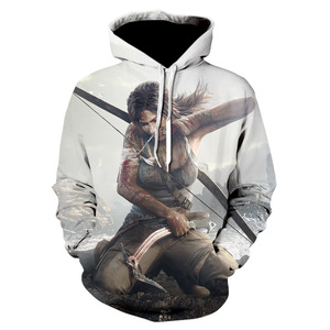 Fitspi bán buôn New Arrival trò chơi phổ biến 3D in hoodie Loose itting cộng với kích thước áo thun áo tùy chỉnh dropshipping - Product Image 1