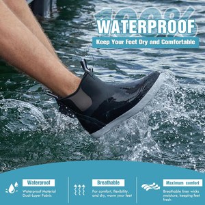 Botas <span class=keywords><strong>de</strong></span> Trabajo Impermeables para Hombre, Antideslizantes, Aisladas, <span class=keywords><strong>de</strong></span> Goma, para <span class=keywords><strong>Pesca</strong></span>, Navegación y Trabajo Marino, Tallas 6-14 - Product Image 2