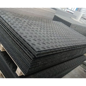PE Heavy Duty Recyclable Ground Protection <b>Mat</b> UHMWPE Temporary Road <b>Mat</b> 4x8 HDPE Track Floor Paving Slab Cutting Service - Product Image 2