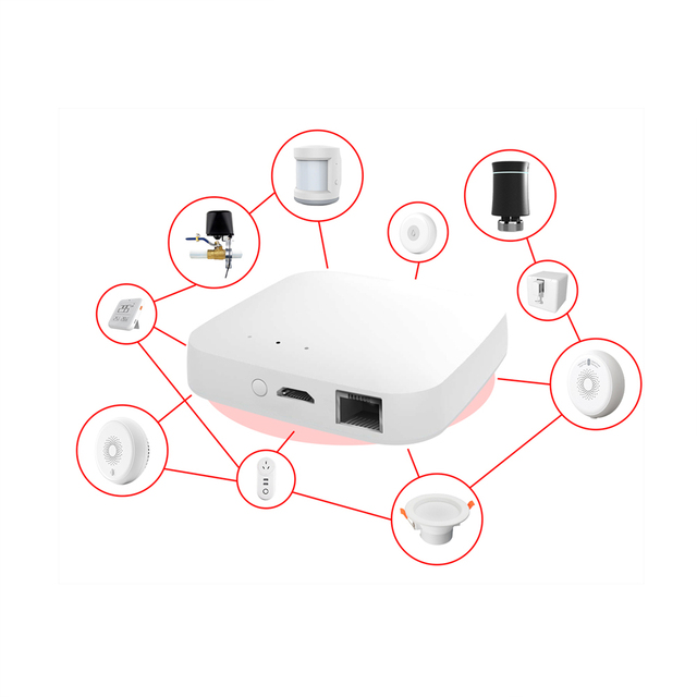 Zigbee 3.0 Blue tooth 5.0 MESH Wifi 2.4GHz Tuya Gateway Max Connect 128 Zigbee Smart Devices, 200 BLE Mesh devices, MOES Alexa