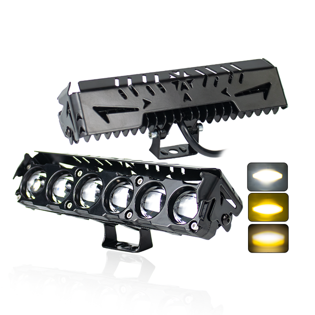 9-80VDC LED Headlight Bulb Motorcycle LED Driving Light High Power Auxiliary Light 6-Lens Super Bright Led Lights for Motorcycle
